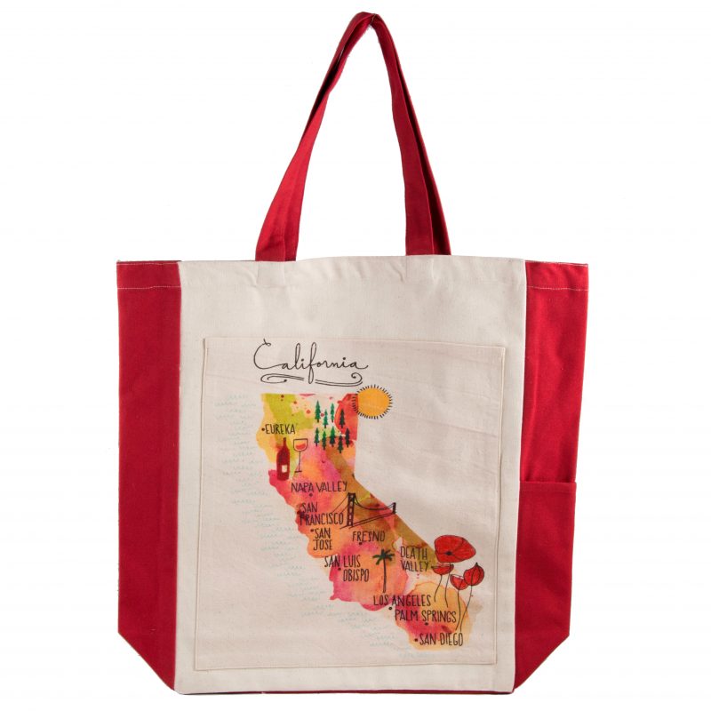 California Map Tote Bag