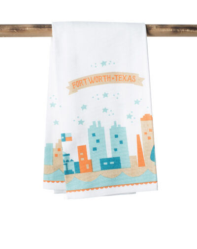 Fort Worth Skyline Kitchen Towel
