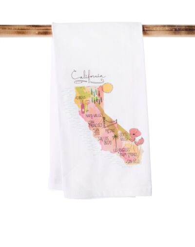 California Map Kitchen Towel
