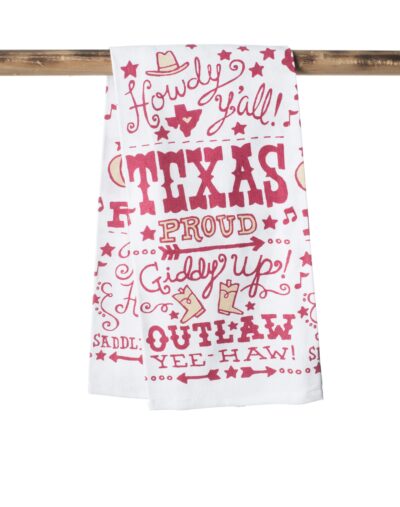 Texas Words Kitchen Towel