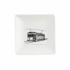Trinket Tray - Black and White Street Car