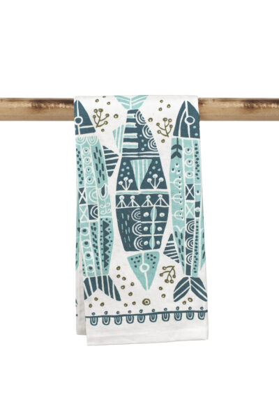 Coastal Fish Kitchen Towel