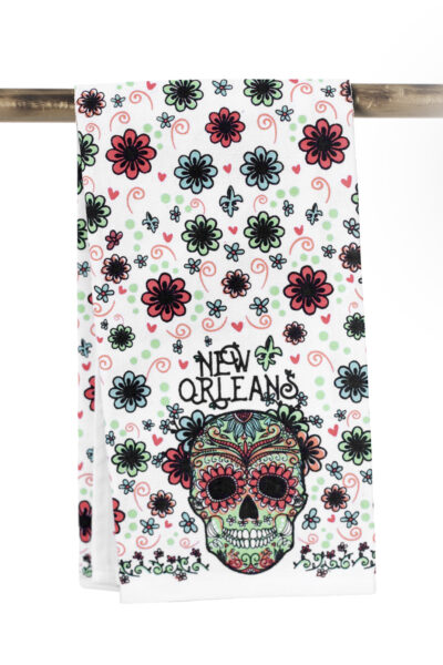Kitchen Towel - Floral Sugar Skull