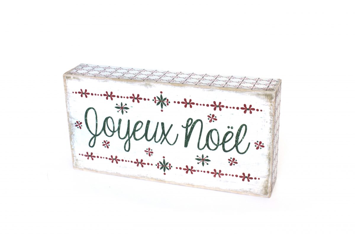 Joyeux Noel Box Sign