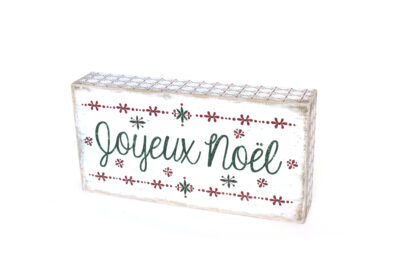 Joyeux Noel Box Sign