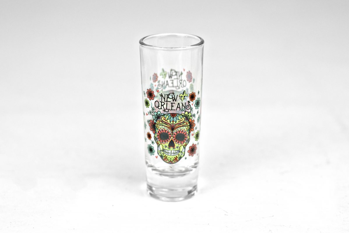 Shot Glass - Floral Sugar Skull