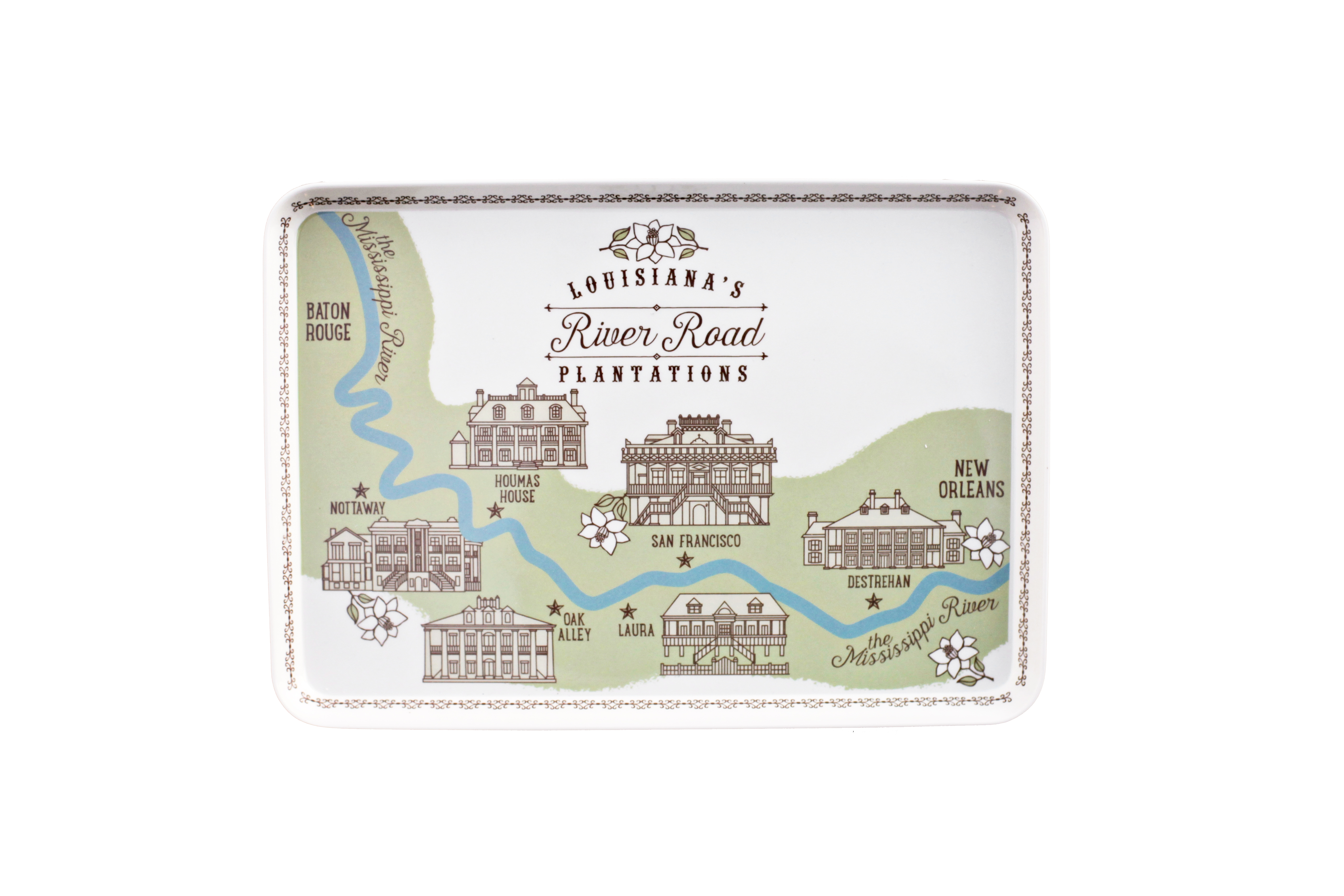 Louisiana Plantations Snack Tray The Parish Line