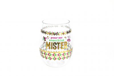 Stemless Wine Glass - Pour Me Something, Mister