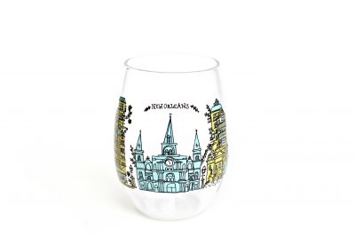 Stemless Wine Glass - Sketchy New Orleans