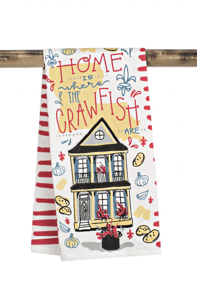 Kitchen Towel - Home is Where the Crawfish are