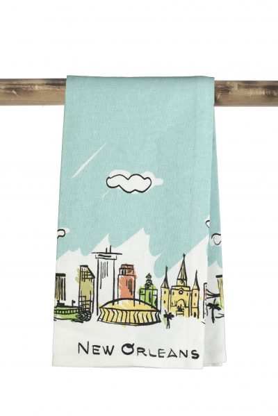 Kitchen Towel - Nola Pen & Ink Skyline