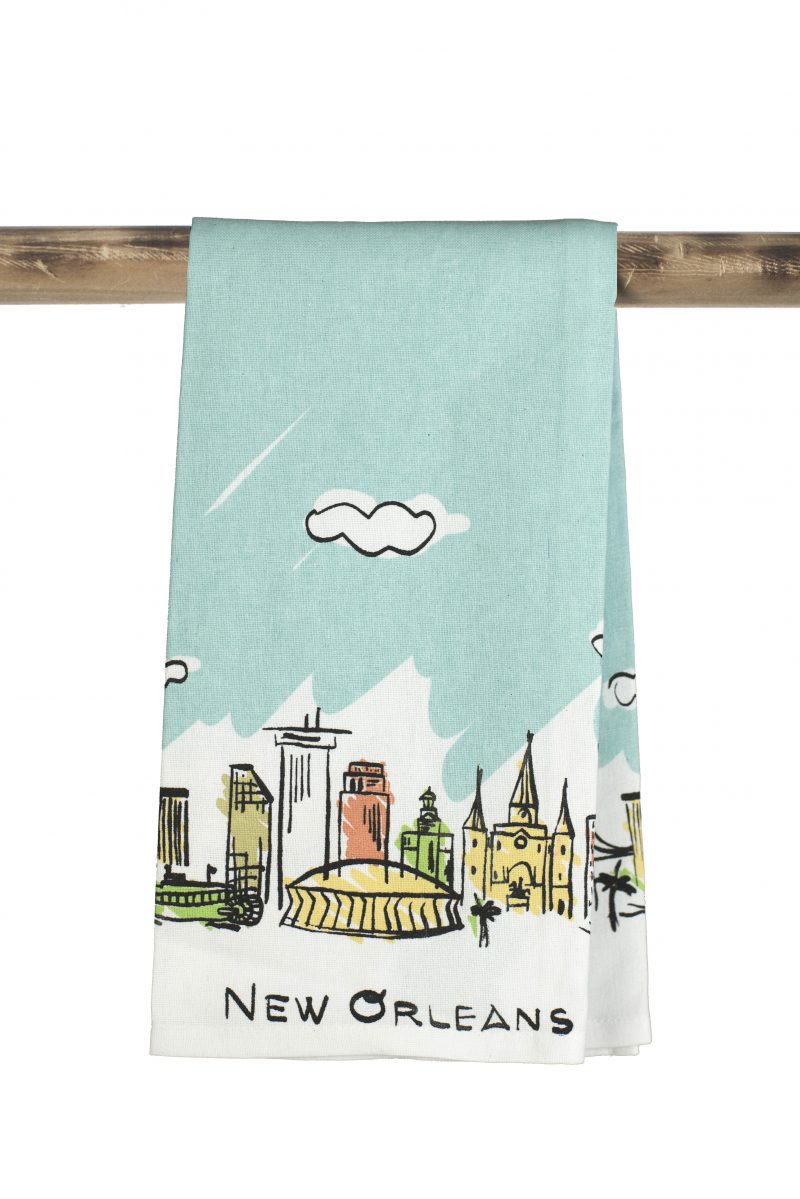 Kitchen Towel - Nola Pen & Ink Skyline