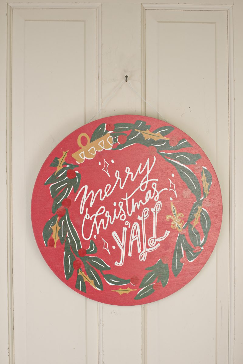 Door Hanger - Merry Christmas Y'all - Image 2