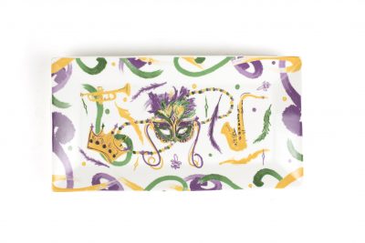 Small Platter - Mardi Gras Mask