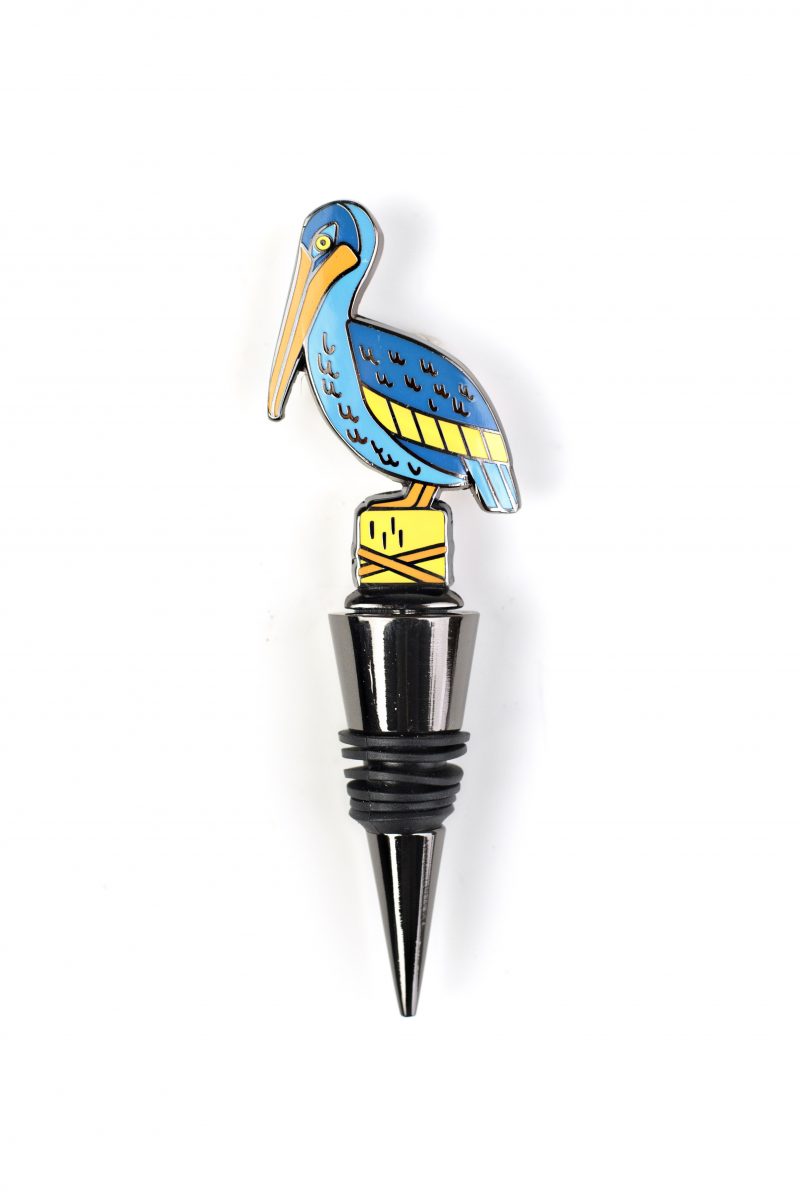 Wine Stopper - Louisiana Pelican