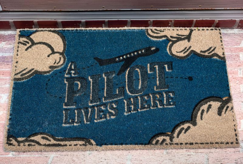 Door Mat - Pilot Lives Here