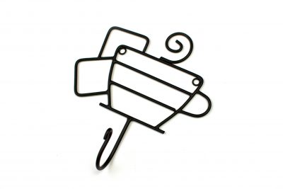 Metal Wall Hook - Beignets and Coffee