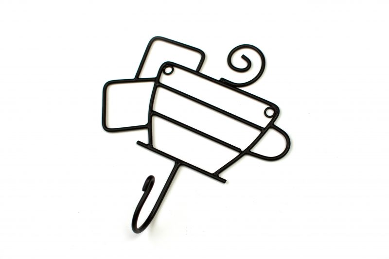 Metal Wall Hook - Beignets and Coffee