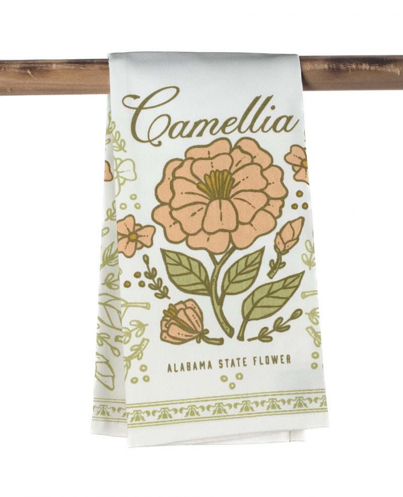 Kitchen Towel - Alabama Camellia