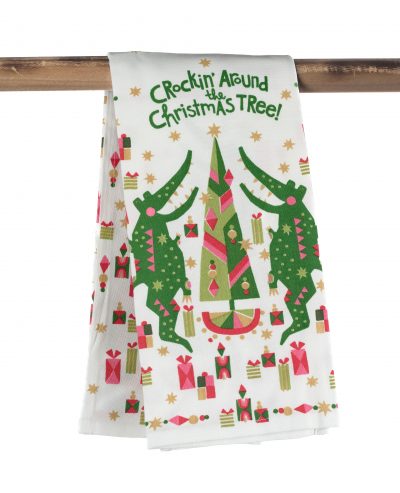 Kitchen Towel - Crockin Around the Christmas Tree