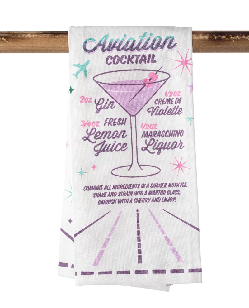 Kitchen Towel - Aviation Cocktail