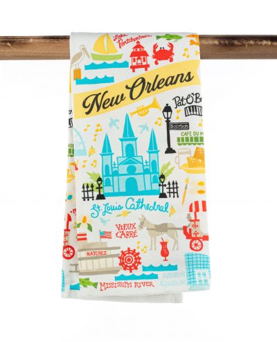 Kitchen Towel - New Orleans Map