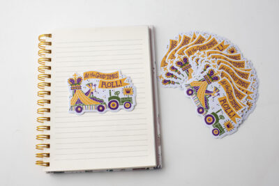 Sticker - Let the Good Times Roll Mardi Gras