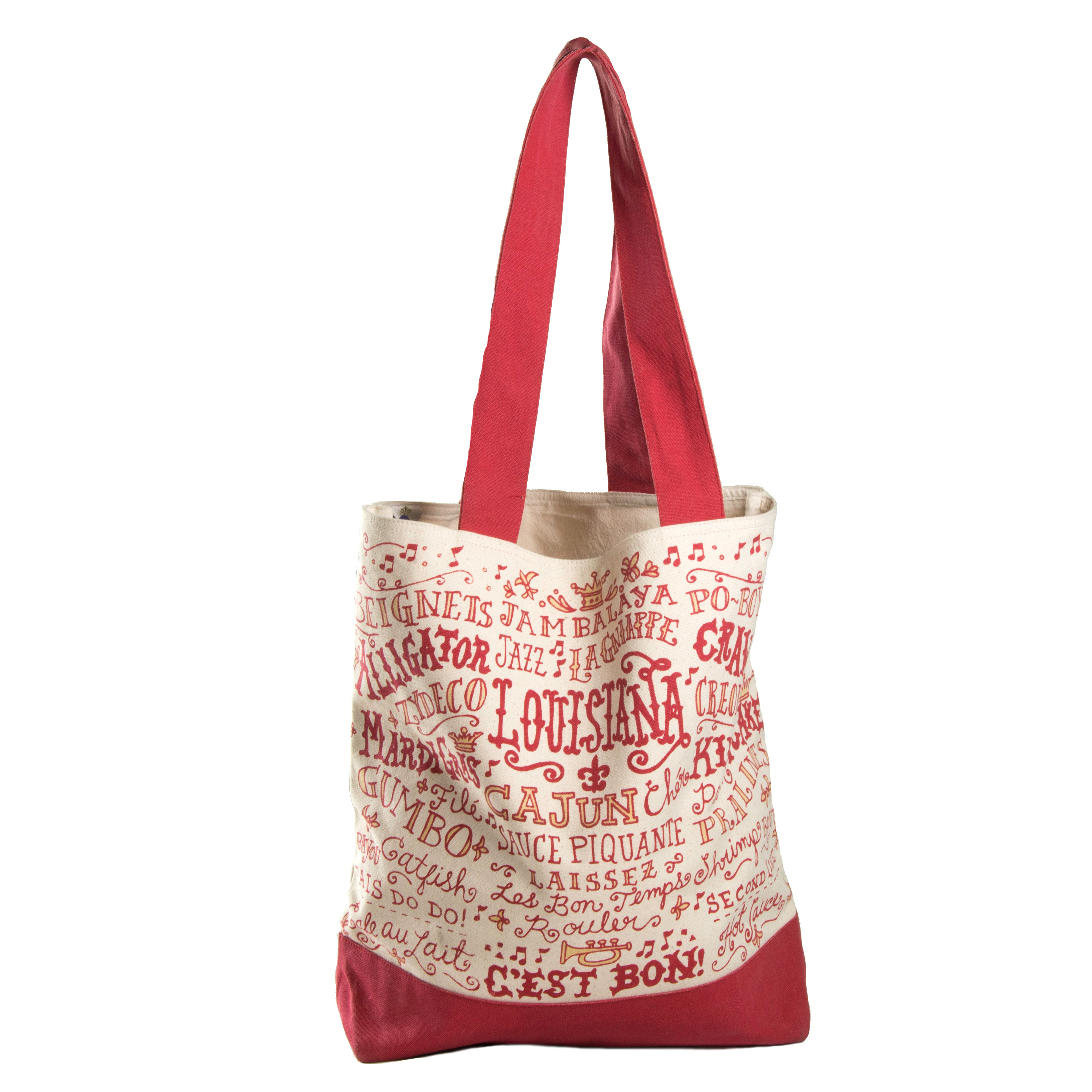 Louisiana Words Tote Bag