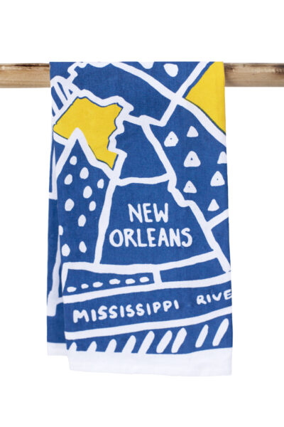 New Orleans Map Kitchen Towel