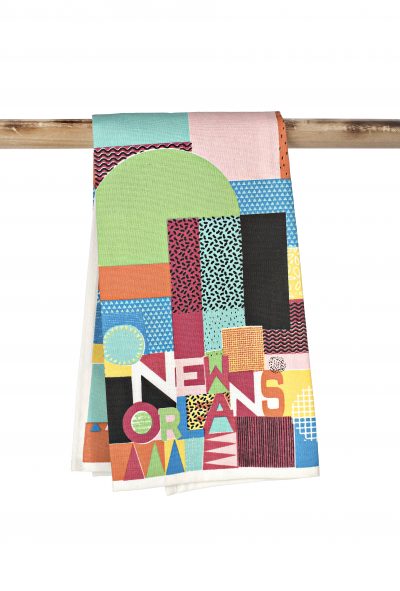 New Orleans Abstract Kitchen Towel