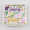 Dish - Mardi Gras Flowers